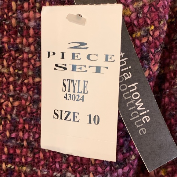 NEW- Vintage 2 Piece Set Jacket and Skirt Size 10 - Picture 2 of 14